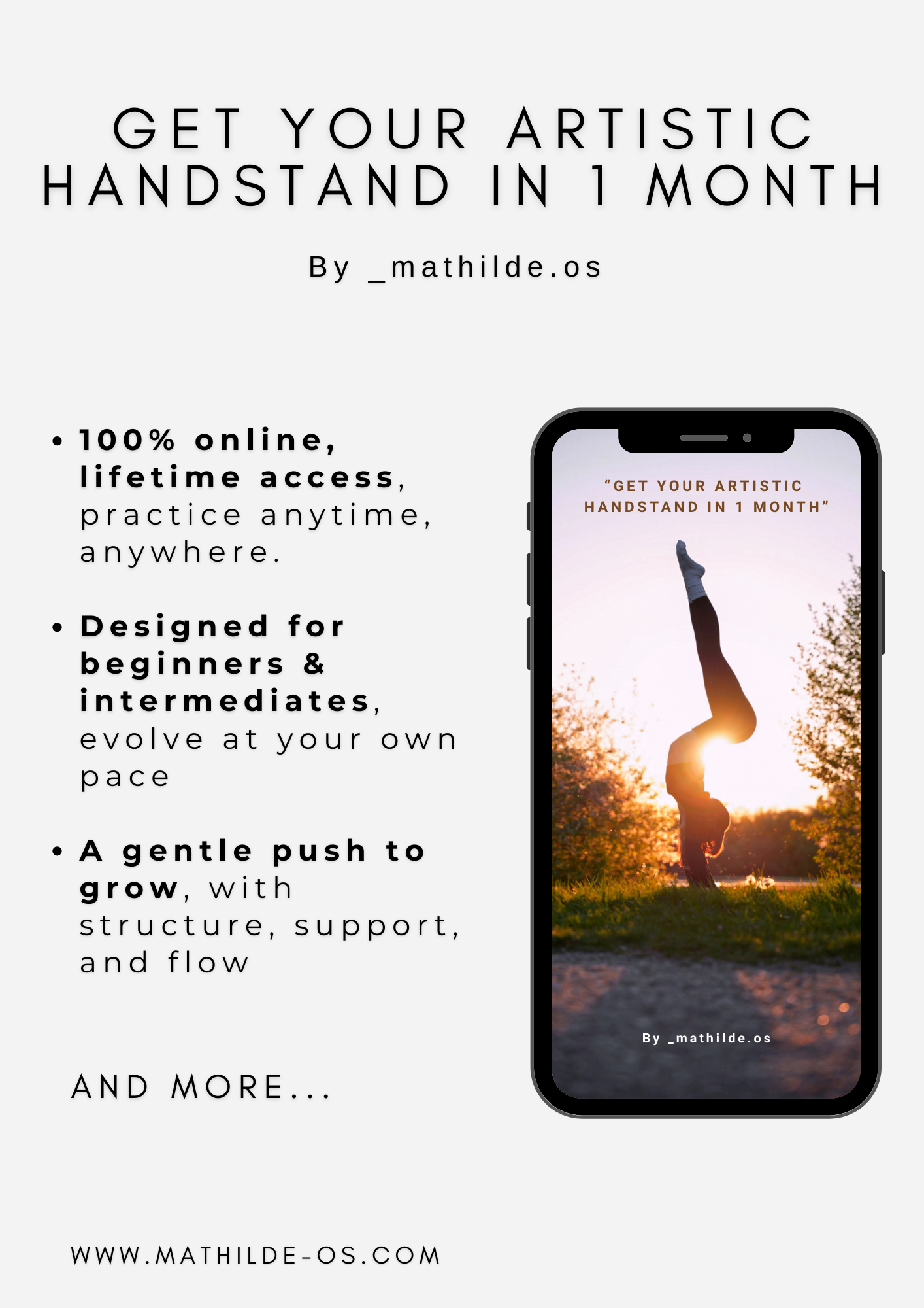 Get your Artistic Handstand in 1 month